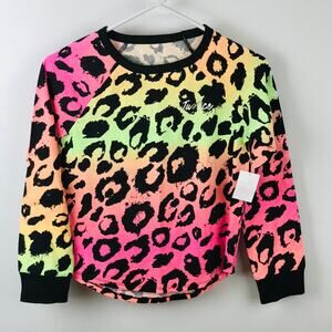 Justice Girls Size 10 M Long Sleeve Animal Print Cotton Shirt NEW